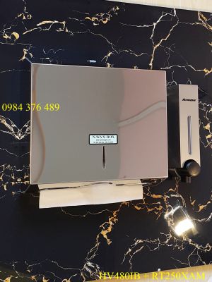 Bộ hộp đựng nước rửa tay HV490IB+ RT250XAM