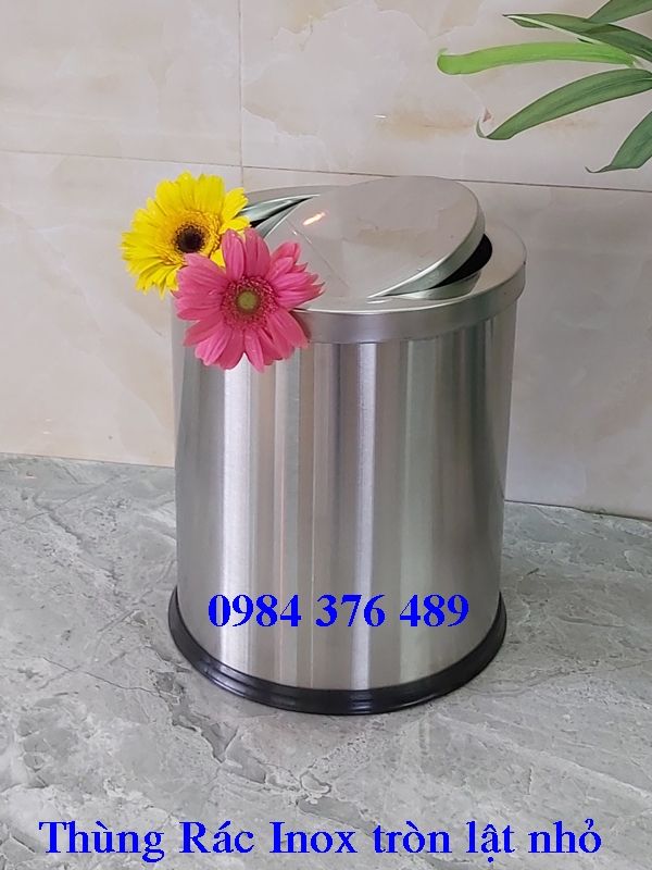 THÙNG RÁC INOX NHÀ VỆ SINH - SẢNH - CÔNG CỘNG